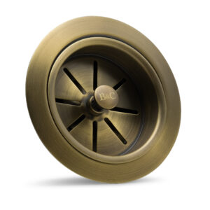 3.5" Patinated Brass Contemporary Waste