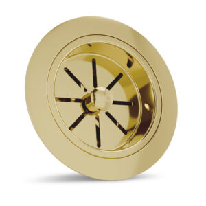3.5" Polished Gold Contemporary Waste