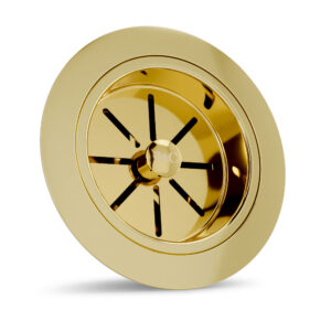 3.5" Polished Brass Contemporary Waste